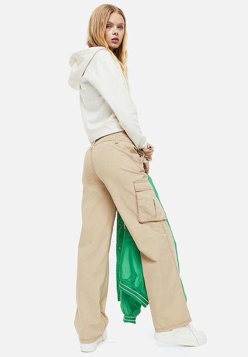 H&M - Canvas cargo trousers - beige
