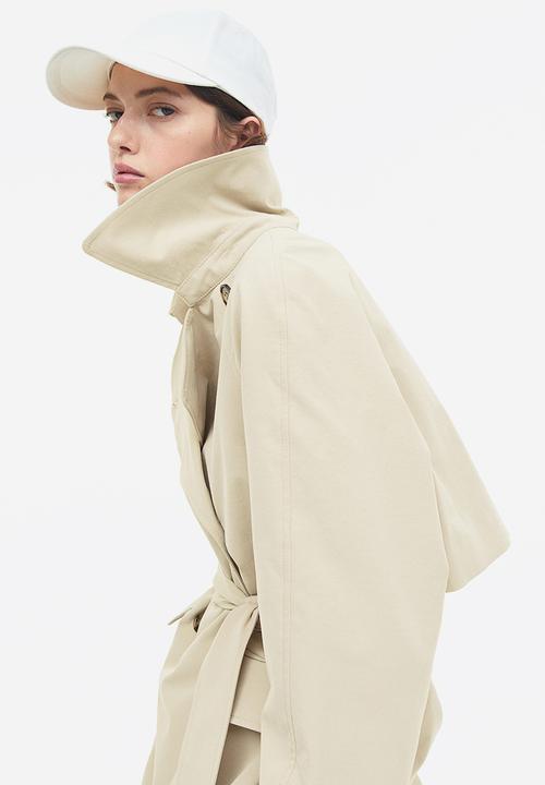 H&M - Double-breasted trench coat - light beige
