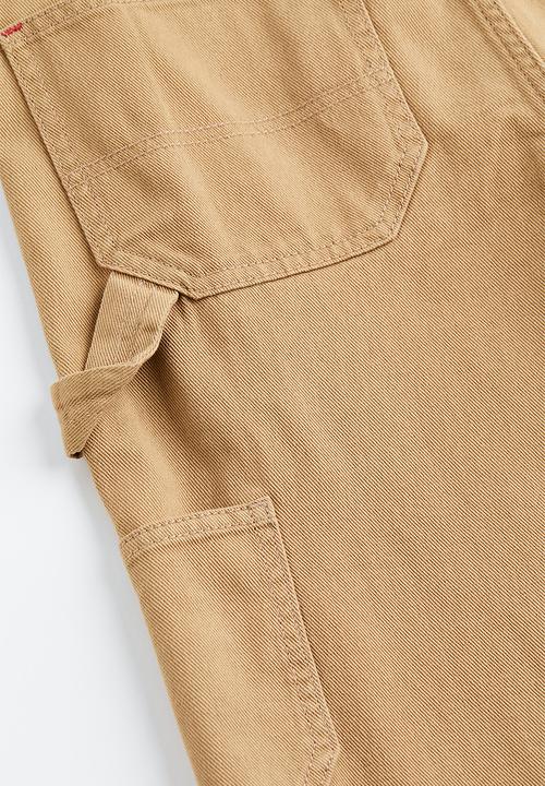 H&M - Twill cargo trousers - dark beige 