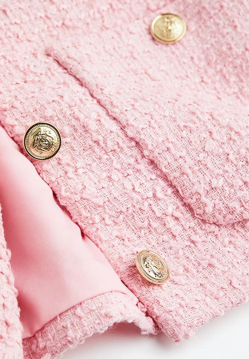 H&M - Bouclé jacket - light pink 