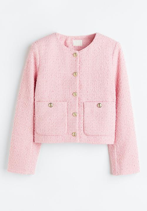 H&M - Bouclé jacket - light pink 