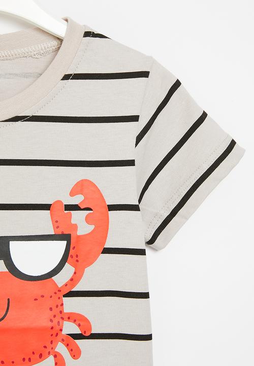 Pop Candy - Stripe tee - beige