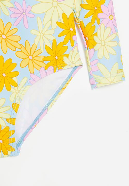 Pop Candy - Long sleeve swimsuit - yellow