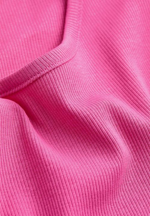 H&M - Ribbed cropped top - cerise