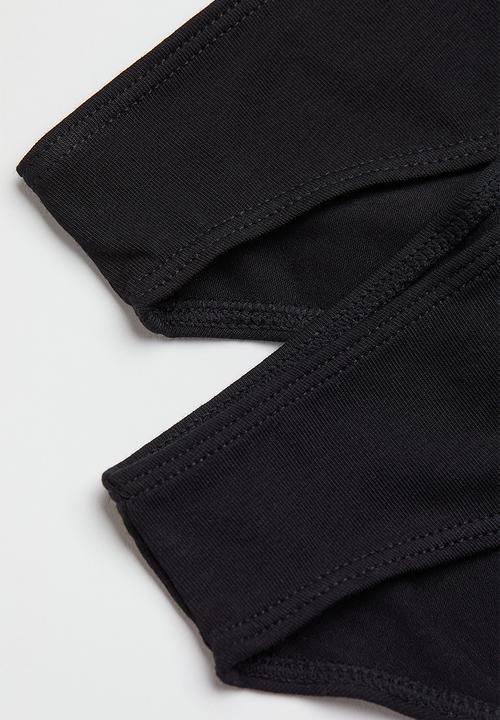 H&M - 10-Pack cotton bikini briefs - black