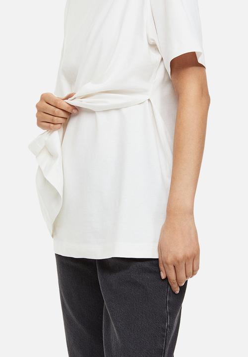 H&M - Mama 2-pack nursing tops - black & white