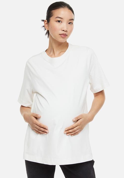 H&M - Mama 2-pack nursing tops - black & white
