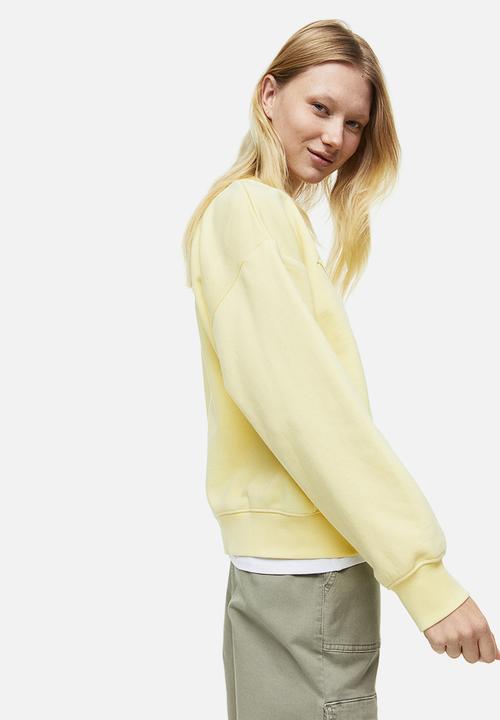 H&M - Crew-neck sweatshirt - light yellow/monaco