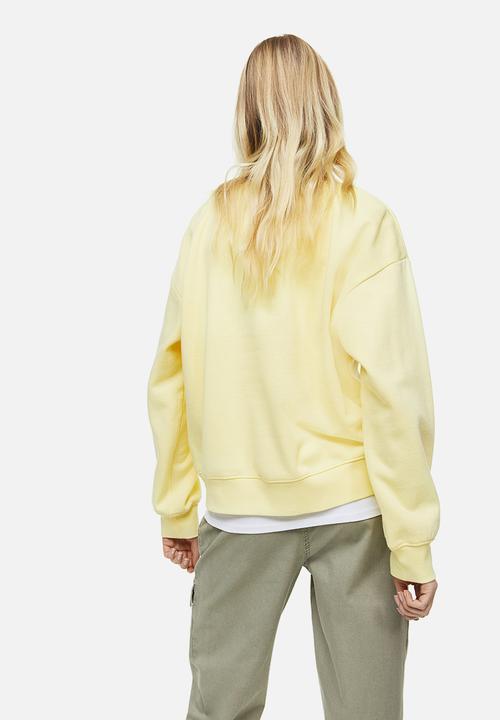 H&M - Crew-neck sweatshirt - light yellow/monaco