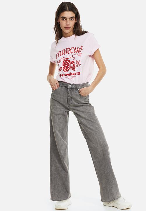 H&M - Cotton t-shirt - pink / strawberry 