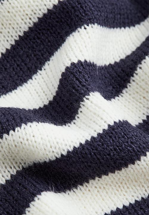 H&M - Short jumper - navy blue/striped 
