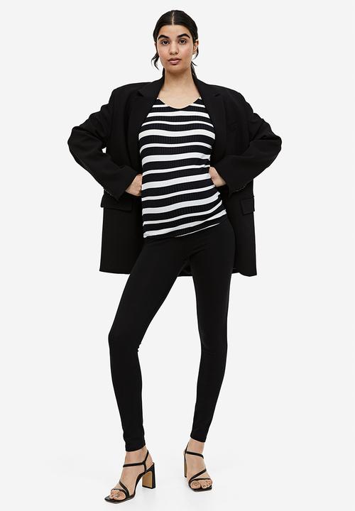 H&M - Mama jersey leggings - black