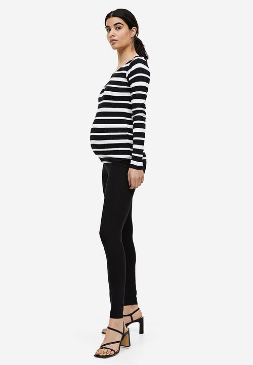 H&M - Mama jersey leggings - black