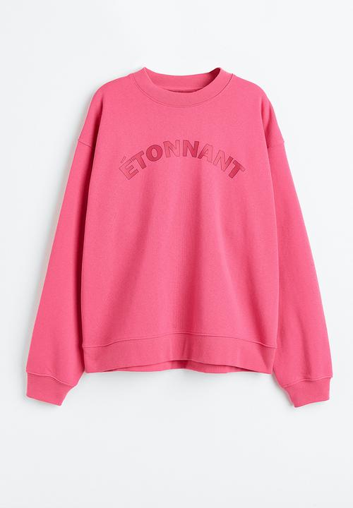 H&M - Printed sweatshirt - pink