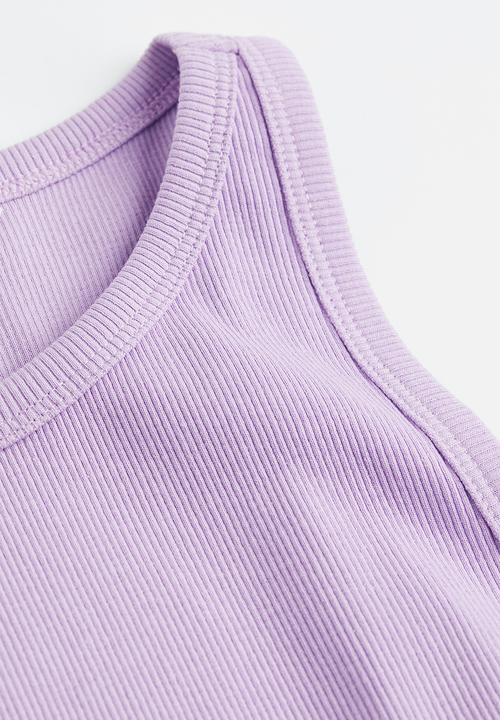 H&M - Cropped vest top - light purple