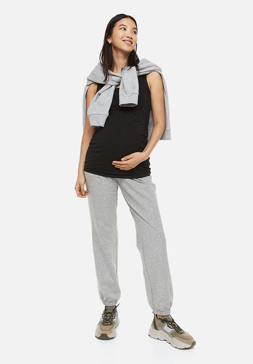 H&M - Mama joggers - light grey marl 