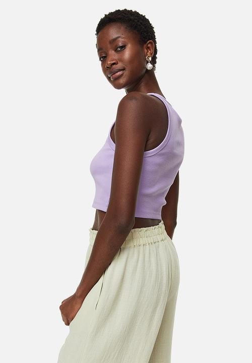 H&M - Cropped vest top - light purple