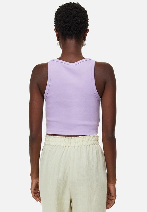 H&M - Cropped vest top - light purple