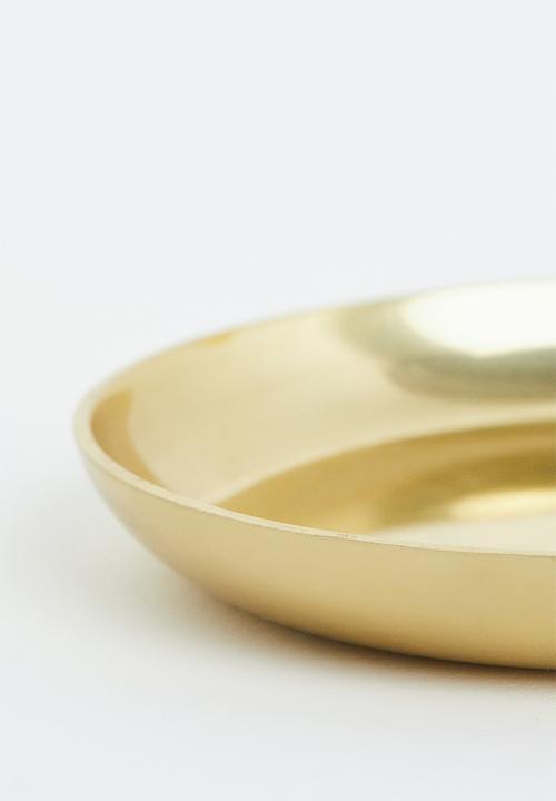 H&M - Metal mini dish - gold-coloured 