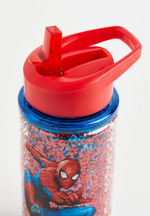 H&M - Printed water bottle - red/spider-man