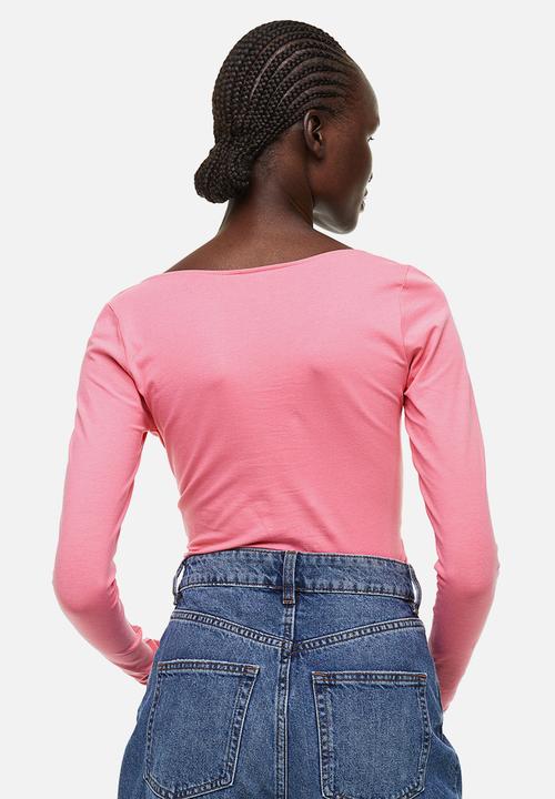 H&M - Long-sleeved body - pink