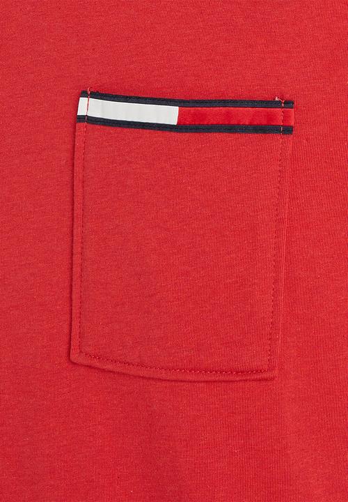 Tommy Hilfiger - Essential flag pocket - red