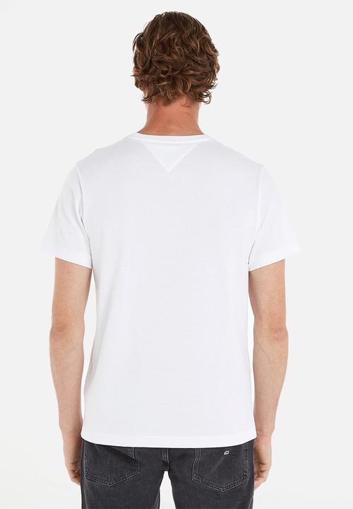 Tommy Hilfiger - Regular college pop text tee - white
