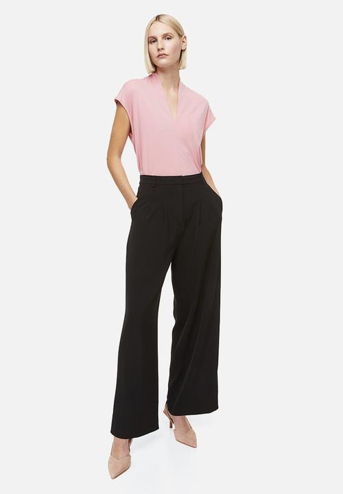 H&M - V-neck top - light pink 