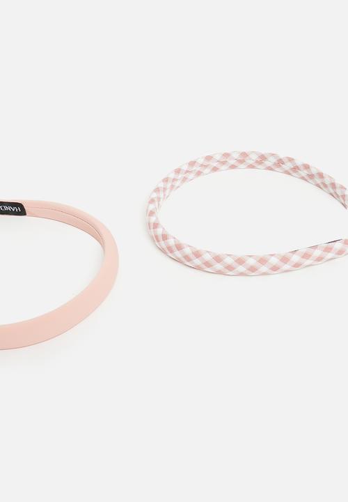 Pop Candy - Girls hairband set - pink & white