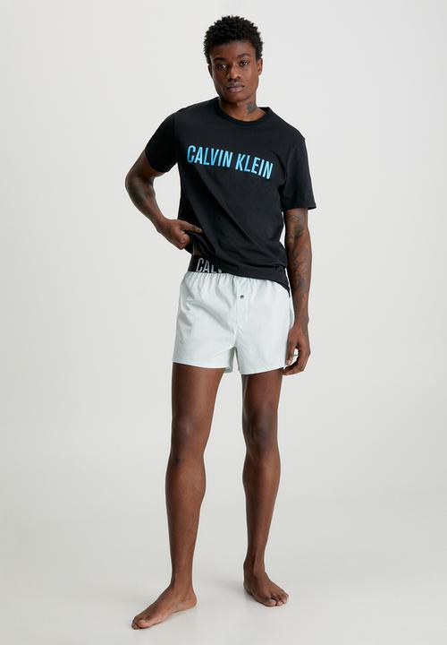 Calvin Klein - Short sleeve crew neck - black & signature blue