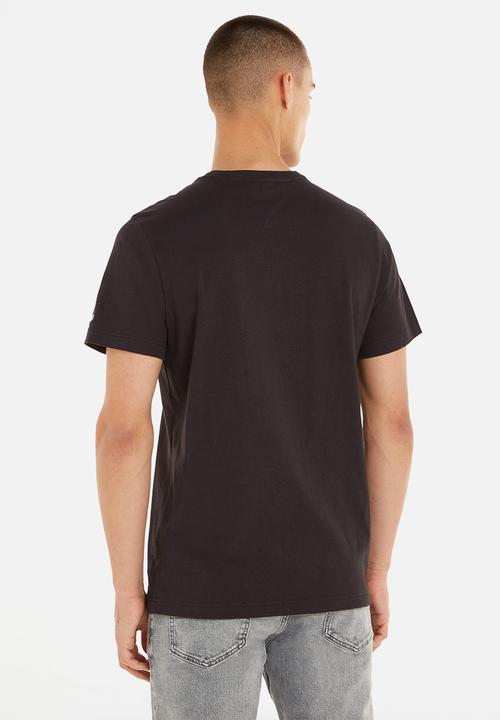 Tommy Hilfiger - Regular fit college pop text tee - black