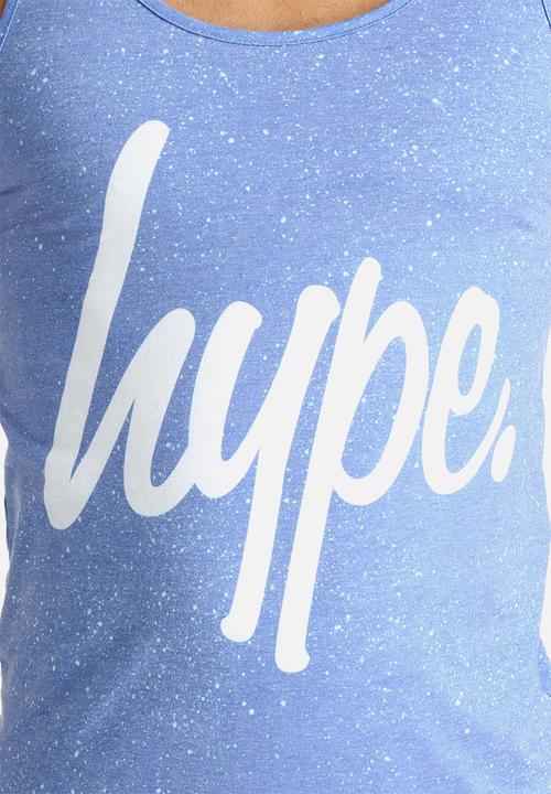 Hype - Cyan Speckle Print Vest
