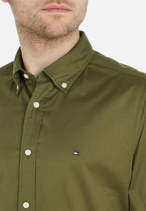 Tommy Hilfiger - Flex poplin rf shirt - frosted green