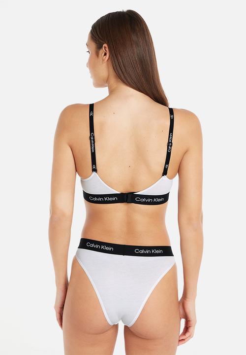 Calvin Klein - High waist brazilian - white
