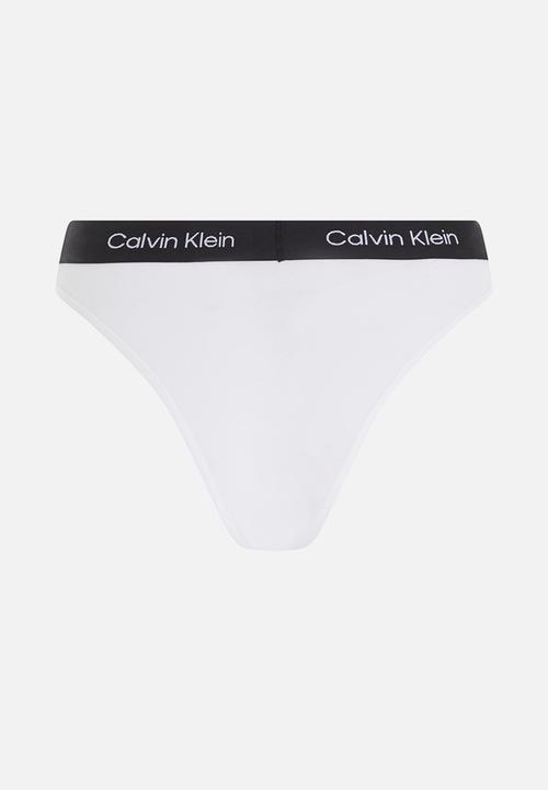 Calvin Klein - High waist brazilian - white