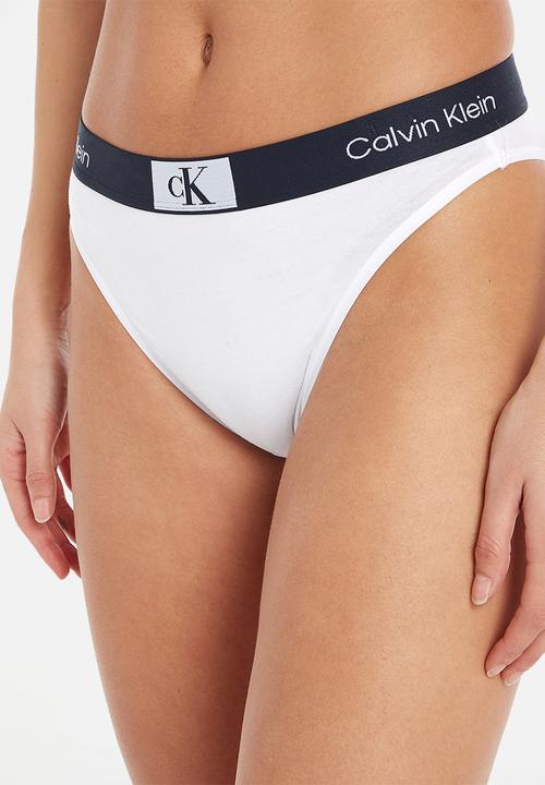 Calvin Klein - High waist brazilian - white