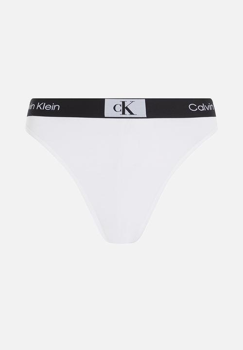 Calvin Klein - High waist brazilian - white