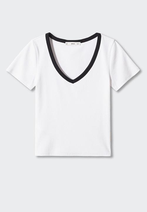 MANGO - T-shirt agata - white