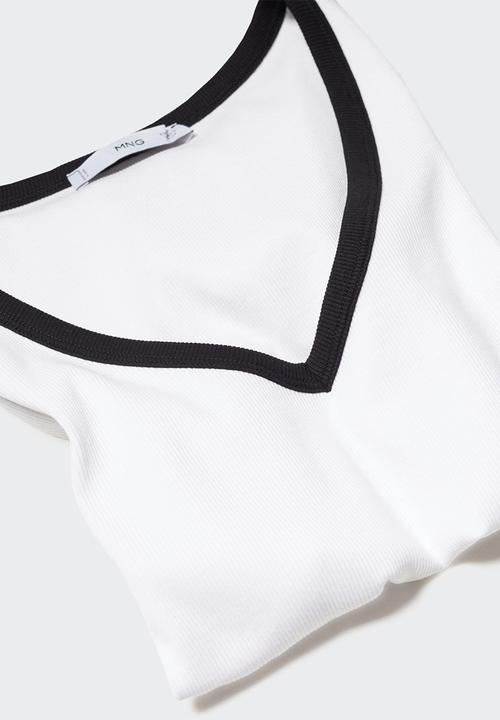 MANGO - T-shirt agata - white