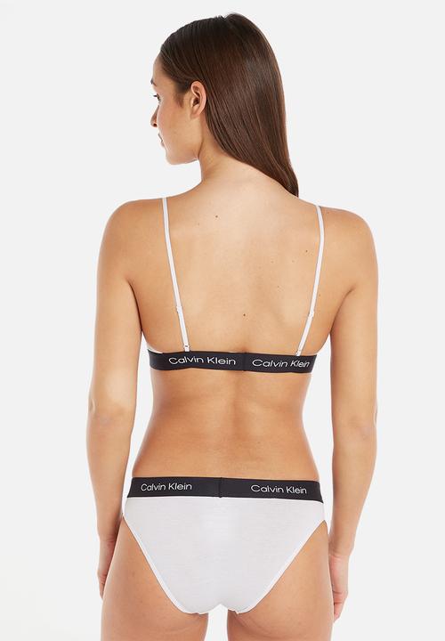 Calvin Klein - Unlined bralette - white