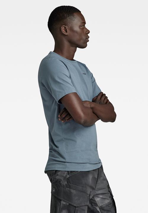 G-STAR - Slim base r t short sleeve compact stretch jersey o - axis