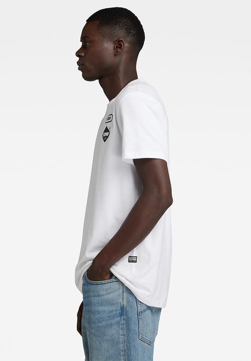 G-STAR - Chest gr r t compact jersey o - white
