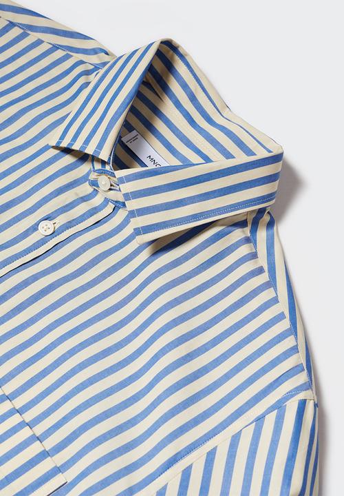 MANGO - Shirt inca - light pastel blue