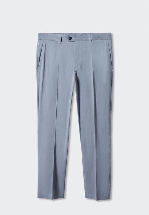 MANGO - Trousers yeco - medium blue