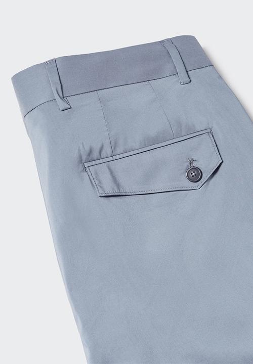 MANGO - Trousers yeco - medium blue