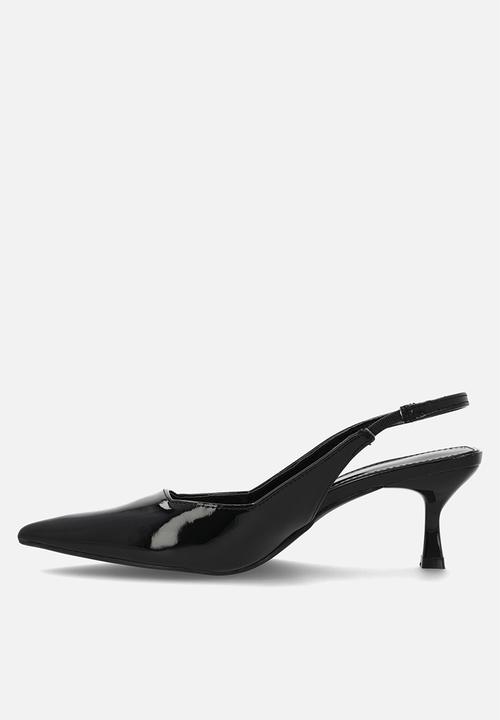 Superbalist - Tylah slingback kitten heel - black