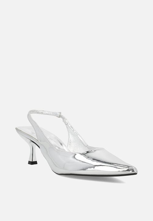 Superbalist - Tylah slingback kitten heel - silver