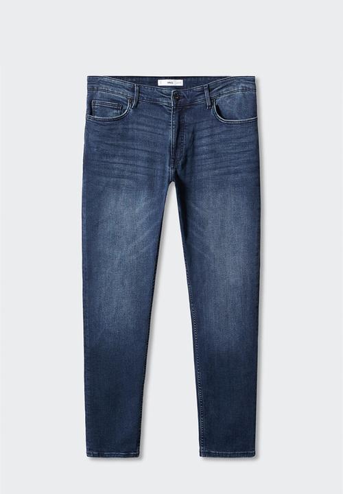 MANGO - Jeans jude - open blue