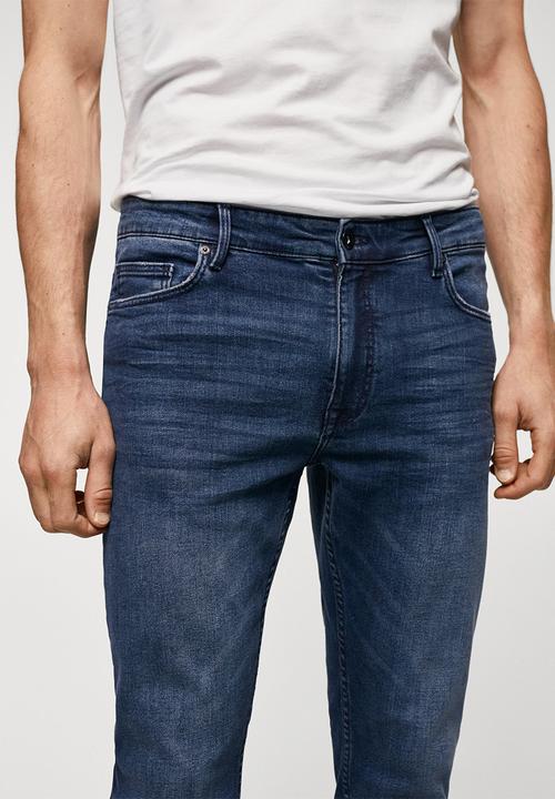 MANGO - Jeans jude - open blue