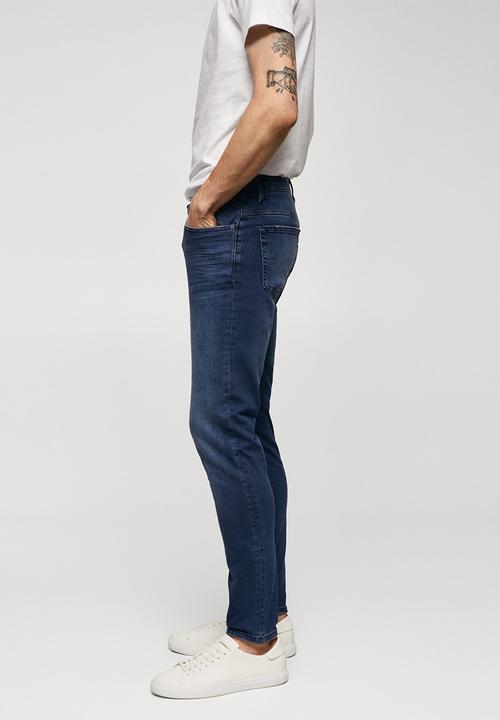 MANGO - Jeans jude - open blue